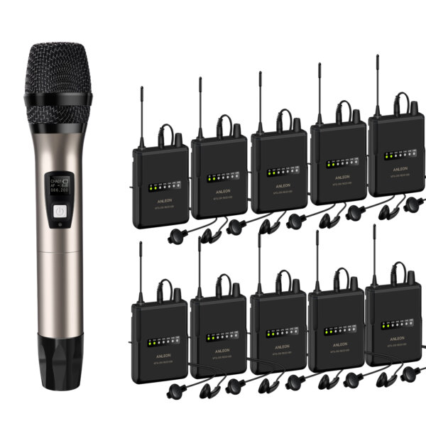 MTG-200 Handheld Microphone wireless tour guide  language interpretation system 902-927Mhz - Image 8