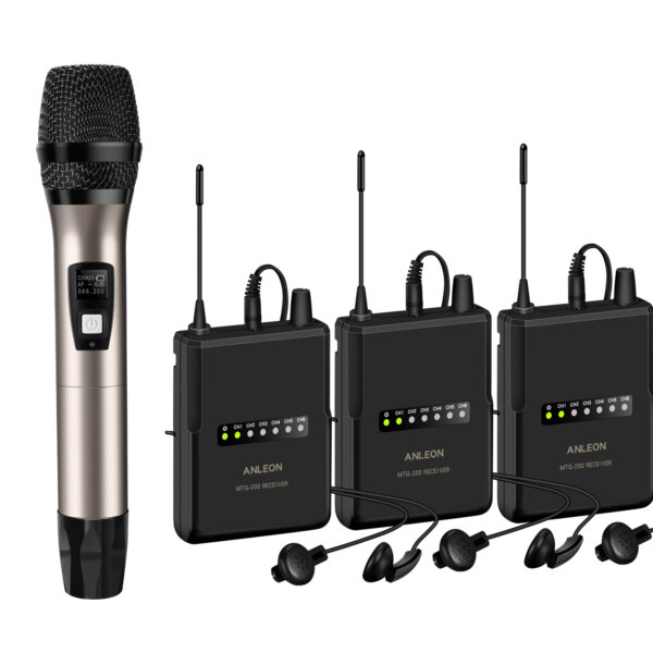 MTG-200 Handheld Microphone wireless tour guide  language interpretation system 902-927Mhz - Image 5