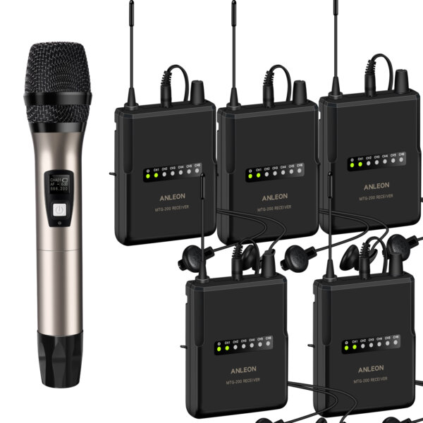 MTG-200 Handheld Microphone wireless tour guide  language interpretation system 902-927Mhz - Image 6