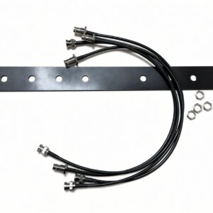BNC Antenna Relocation Kit, 19" 1U Rack Mount Antenna ,4 BNC Male to BNC Female cable
